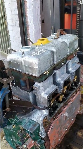 Lister SL3 Engine, first start after rebuild.