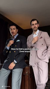 2 easy ways to fold a pocket square 👔✨ | Men’s style tips