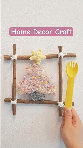 Weaving Christmas Tree 🎄 ✨ | with Branch Frame 🪵