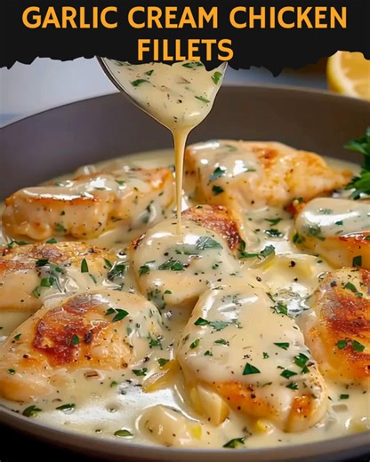 Garlic Cream Chicken Fillets Recipe ⬇️ first CO.M.N.T ⬇️⬇️ | Easy Dinner Recipes By Juliet