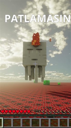 Minecraft AMAAA DÜNYA TAMAMEN TNT! #minecraft #shorts #minecraftshorts