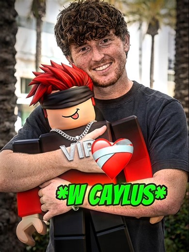 Caylus gift made him so happy...#roblox #7x7