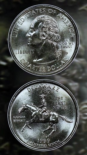 Check your change!💰 The 1999 Delaware Spitting Horse Quarter could . . . . . . . . . . . . #coin #penny #treasurehunt #coincollecting #rarecoins | Ageless Assets