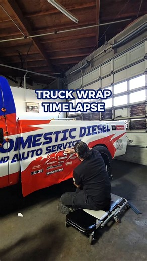 Domestic Diesel Truck Wrap Time-Lapse | Custom Vinyl Fleet Install from Start to Finish