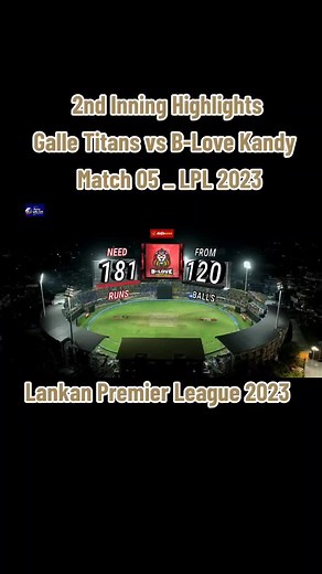 Highlights 2nd Inning Galle Titans vs B-Love Kandy _ Match 05 _ LPL 2023 Lankan Premier League 2023 #LPL2023 #Cricket #Video #foryoupage #foryou #PAKvAFG #LPL #cricket #asiacricket_705 #cricket_705 #highlight