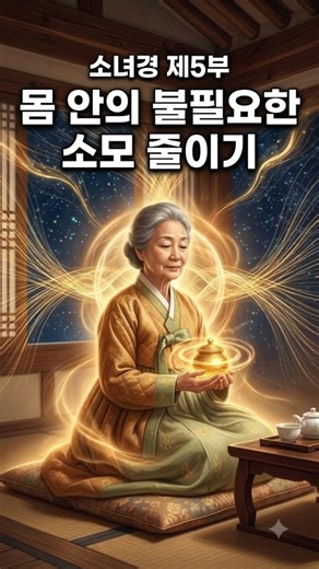 불로장생 "소녀경" 제5부 몸 안의 불필요한 소모를 줄이는 일상 속 절제의 미덕 #shorts
