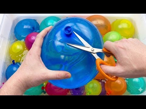 THE MOST SATISFYING WATER BALLOON CUTTING! 😌 Beautiful Fountain ASMR 💦