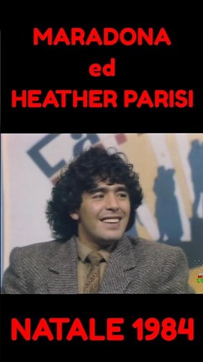 ❌ MARADONA ed HEATHER PARISI - NATALE 1984