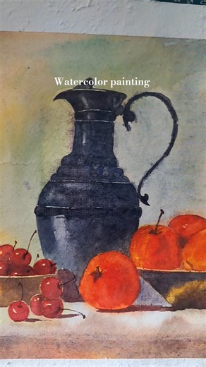 Watercolor painting| Still life #art #drawing #painting #watercolor #watercolorpainting #artist