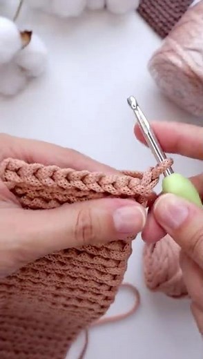 Super Easy and Cute Crochet Pattern “Bosnian Stitch” #shorts #crochet #tutorial