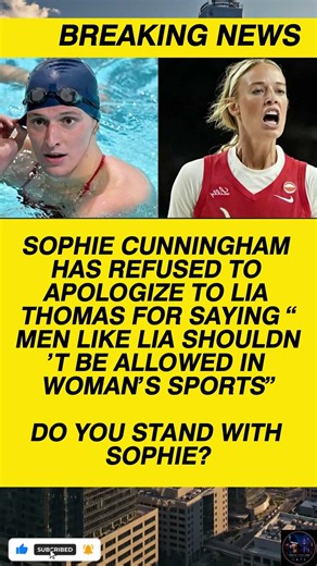 🚨 Sophie Cunningham REFUSES to Apologize Over Lia Thomas Debate! 😳 Do You Agree?