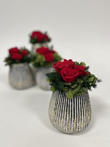 Composition de fleurs stabilisées : roses rouges éternelles, décoration éternelle romantique et confortable - Etsy France