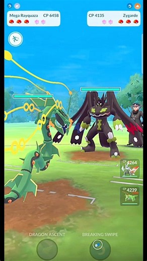 ✨️Mega Rayquaza VS✨️100% Zygarde Level 50 Battle in Pokemon Go