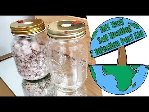 Easy DIY Liquid Culture / Grain Jar Lid With Self Healing Injection Port