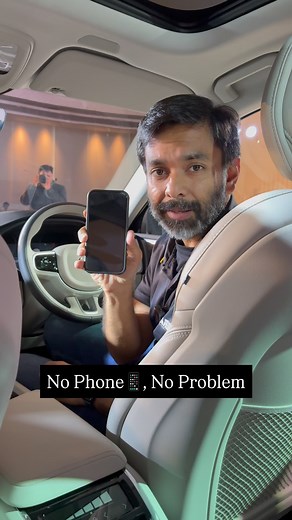 Forgot your phone? No problem. The Volvo XC60 with Google built-in lets you use Google Maps, Assistant, and more—right from the car, no phone needed. #V3Cars #Volvo #VolvoCarsIndia #VolvoXC60 #XC60 #Google #GoogleMaps #Maps #SUV #Tech | V3Cars