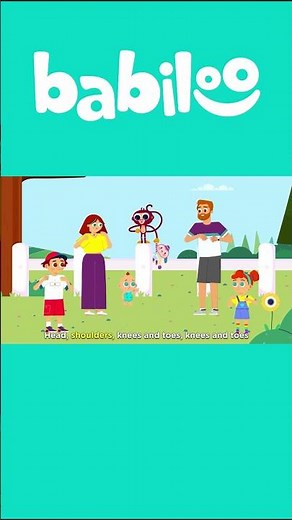 Head, Shoulders, Knees & Toes Song | Babiloo Nursery Rhymes & Kids Songs
