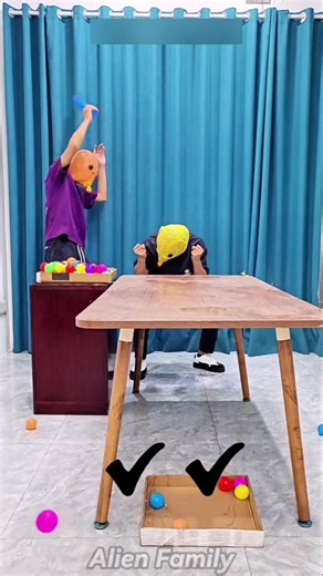 Alien Family Playing Pot the Ball with Hillarius Punishment | Game Challenge #alienfamily