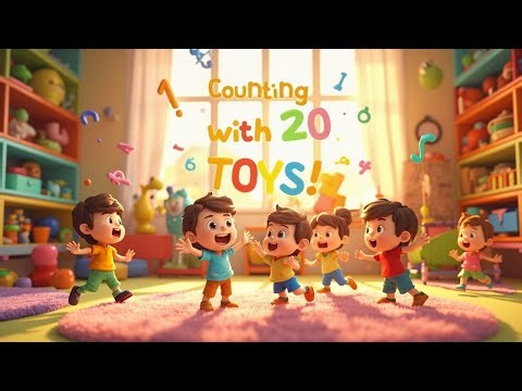 Counting with Toys 1 to 20 🎲 | Fun Preschool Number Song with Trucks, Dolls & Blocks!