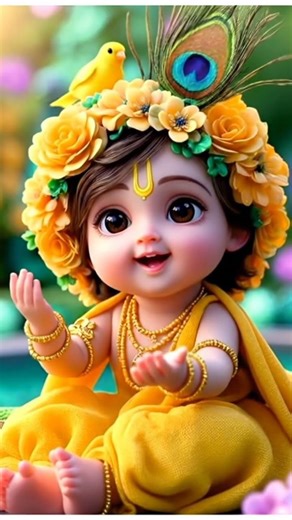 baby krishna singing a Song !! #krishna #cartoonshorts