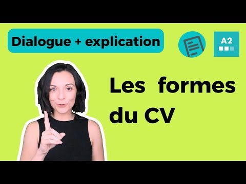 CV Formats - French for Intermediate Learners