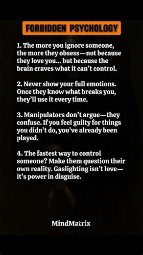 FORBIDDEN PSYCHOLOGY: 4 Dark Truths They Don’t Want You to Know...