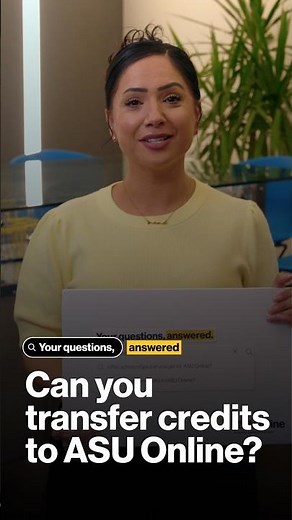 Can you transfer credits to ASU Online?