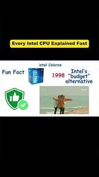 Every Intel CPU Explained (Celeron & Pentium) #explain #tech #viral