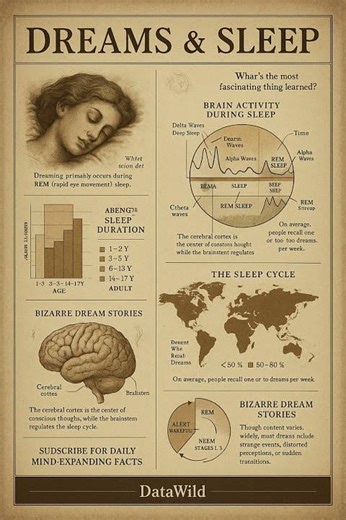 Vintage Dreams Infographic: Unlocking the Hidden Science Behind Why We Dream 🌙✨