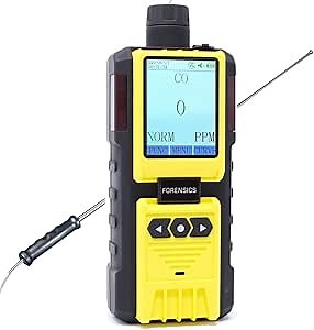 Carbon Monoxide Detector for Inspectors by Forensics | USA NIST Traceable Calibration | Computer Data Logging | Built-in Pump & 4ft Probe |