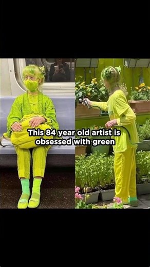 Brooklyn’s Green Lady and Her Obsession with green #fashion #family #fatherdaughter #happiness #joy