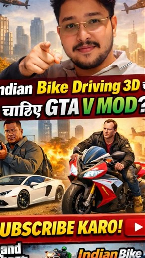 Indian Bike Driving 3D GTA 5 Mod 😱🔥 | Unlimited Money | GTA V Bikes