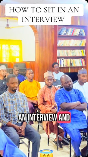 HOW TO SIT IN AN INTERVIEW #learn #communicate #interview #etiquette | Muhammad Jamil Idris