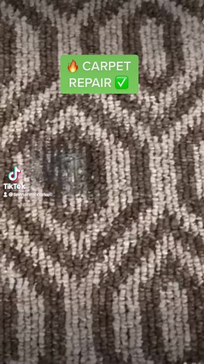 17K views · 371 reactions |  Carpet burn repair ✅…#carpet #flooring #teirnanmccorkell #repair #burn #fire #howto #homemade #fyp #home #tips #tricks | Solutions Made Easy | Facebook