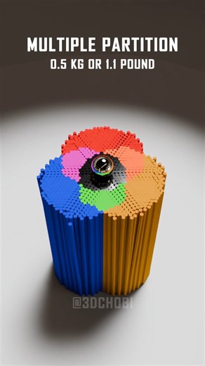 3DChobi on Instagram: "Watch RYB Color wheel Trefoil Structure Satisfying Demolition to 19950 Hexagonal Prism #satisfying #animation #reels #fblifestyle"