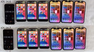 iOS14.6与iOS14.7续航对比（全机型）