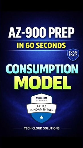 AZ-900 Exam Prep 2026 | Consumption Model Explained | Day 3 #shorts #shortsfeed #shortvideo