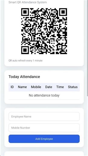 Build Smart Attendance System Using HTML CSS JS PHP & MySQL