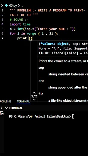 Most popular python problem solve in 10 Second #python #coding #hellocoders
