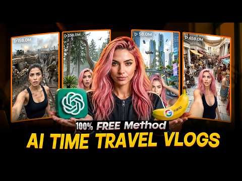 I Made AI Time Travel Vlogs for FREE (No Paid Tools) | Complete Beginner Tutorial