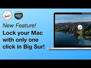 NEW FEATURE! Lock your Mac with only one click in macOS Big Sur!