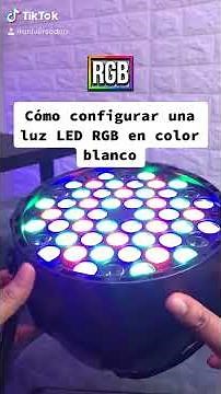🤍 Cómo configurar una luz LED en COLOR BLANCO | Rápido y Fácil⚡