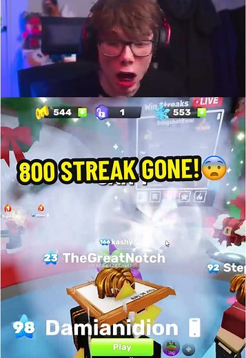 Roblox Rivals: My 800 Win Streak Disappeared!