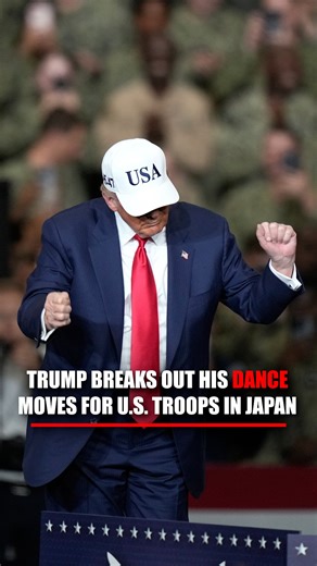MAGA MOVES: President Trump ends his speech before U.S. troops in true Trump fashion — with his signature dance to “YMCA.” | Fox News