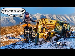 Telehandler Buried in Frozen Mud Creates Recovery Nightmare