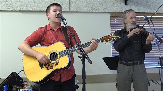 I never go around mirrors Lucas Whitehead with help from The Sidewinder Band doing this great Lefty Frizzell song. Backed by the modified Sidewinder Band. Hayden Stover (drums) and Neil Brown (bass) were filling in today. Bob MacDonald wasn't available for the is show. And of course there still was regulars Andrew Kent (fiddle) and Carl James (guitar) This is an on going show which is held on the 1st Sunday of the month at the Kinsmen Center at 71 First Lake Drive in Lower Sackville,Nova Scotia 