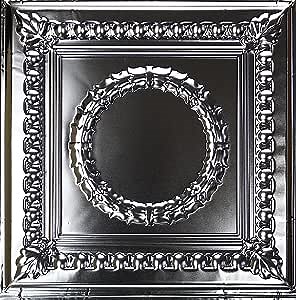 Tin Ceiling Tiles #107, Unfinished Nail-up, 25 Tiles & Up =