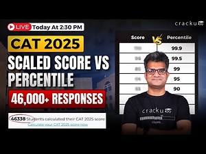 CAT 2025 Scaling & Score vs Percentile Updated | Complete Insights By Cracku | CAT Score Calculator