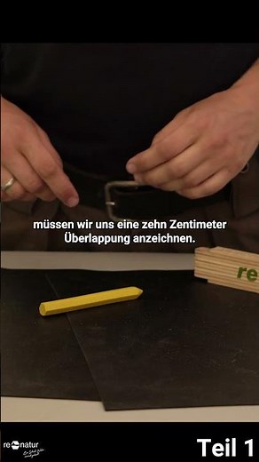 Ein Loch in der EPDM-Teichfolie? - So kannst Du es mit einem Kleber reparieren! #short #shorts TEIL1