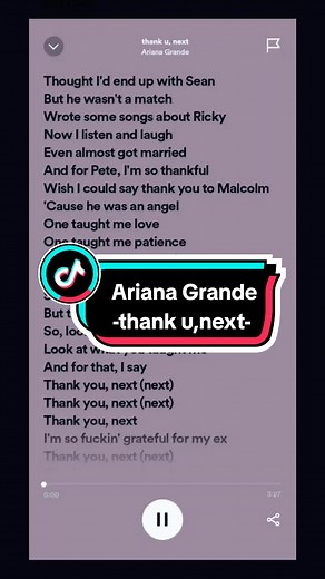 Ariana Grande - Thank U, Next Lyrics