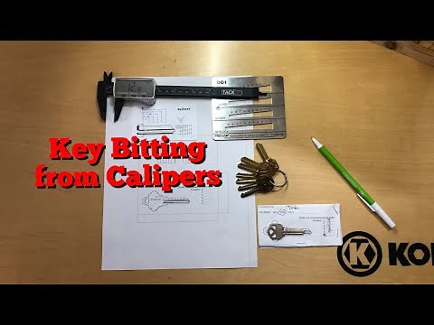 How to get Key Bitting from Calipers
